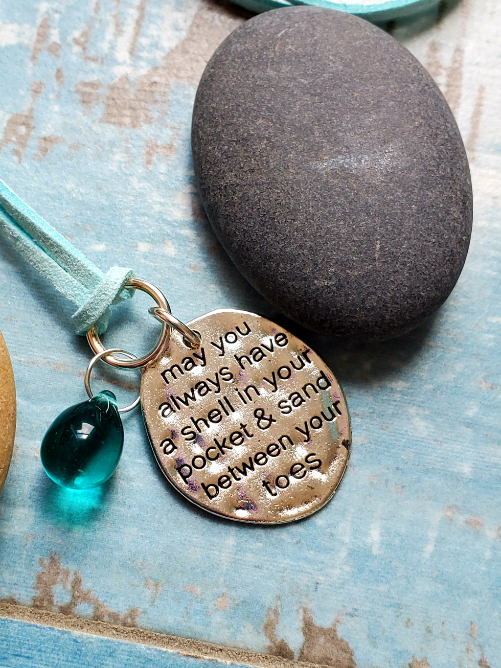 Sea Glass Inspirational Necklace